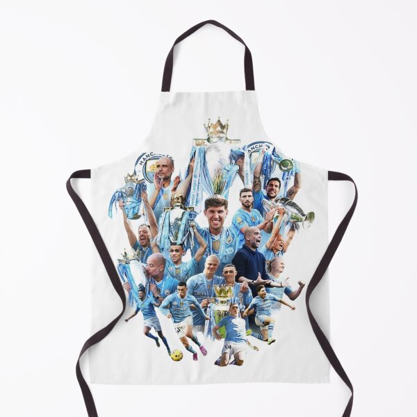 Item preview, Manchester City Champions Trophy Collage Football Art designed and sold by annaarthk.