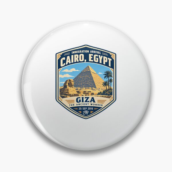 Item preview, Cairo Egypt Giza The Ancient Wonder Travel Explorer designed and sold by Star3NowForMe.