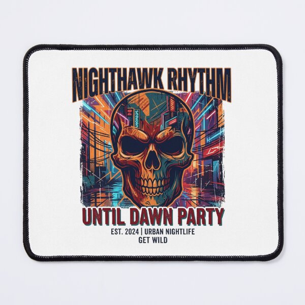 Item preview, Nighthawk Rhythm - Until Dawn Party Neon Skull designed and sold by rich-moda.
