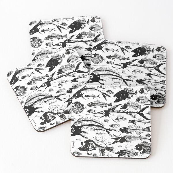 Item preview, Marine Fish Skeletons – Vintage Natural History Illustration designed and sold by The Pet Shop.