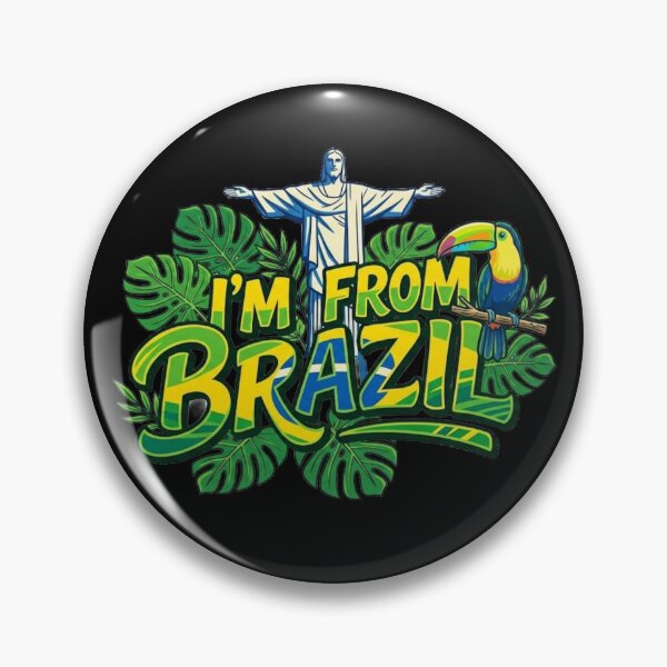 Item preview, I'm From Brazil - Christ the Redeemer and Tropical Toucan designed and sold by conamor-bymel.