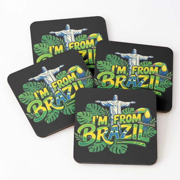 Item preview, I'm From Brazil - Christ the Redeemer and Tropical Toucan designed and sold by conamor-bymel.
