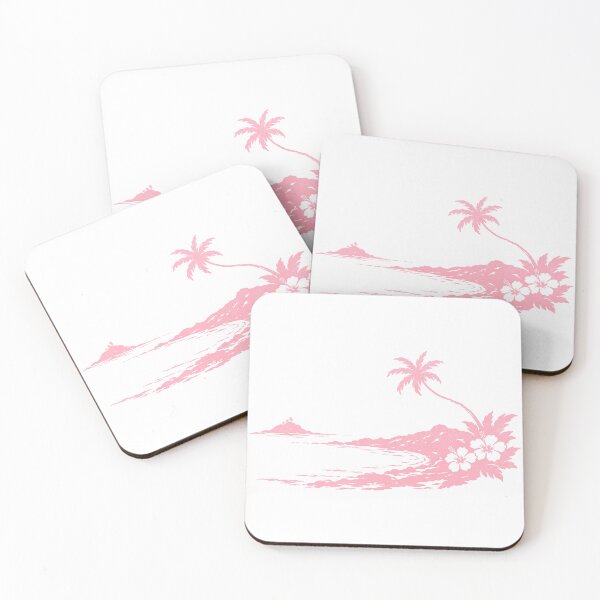 Item preview, Pink Tropical Beach Island Aesthetic designed and sold by trajeado14.