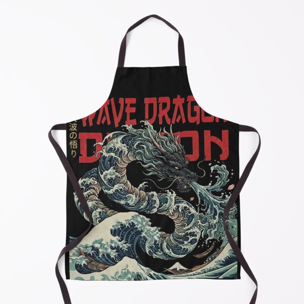 Item preview, Japanese Wave Dragon Ukiyo-e Art designed and sold by ArtivoNest.