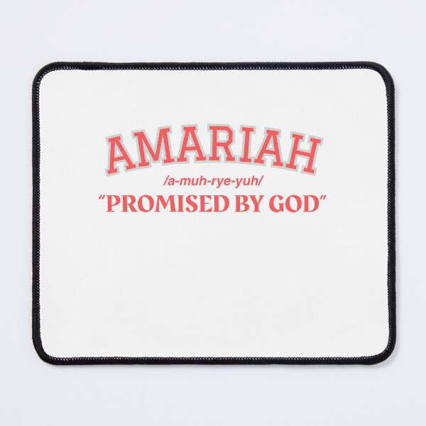 Item preview, Amariah Name Meaning Definition Promised By God Athletic Varsity Style designed and sold by Love Christ Live Life.