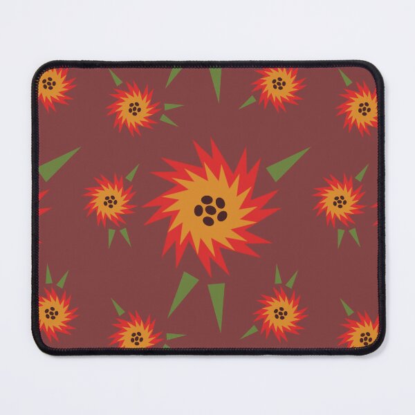 Item preview, Vintage geometric flower pattern sunflower designed and sold by DragonFox.