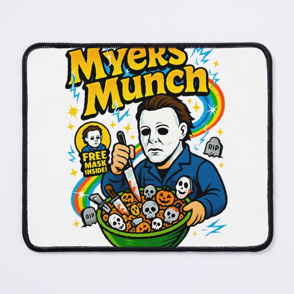 Item preview, Myers Munch Halloween Horror Cereal – Spooky Vintage Tee & Art Print | ⭐⭐⭐⭐⭐ designed and sold by skpjr001.