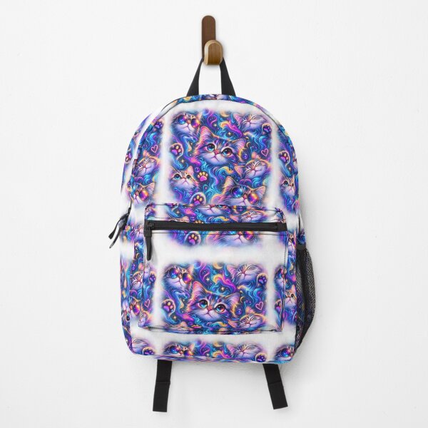 Item preview, Psychedelic Cosmic Cats – Neon Trippy Colorful Feline Art designed and sold by KRiMi1210.