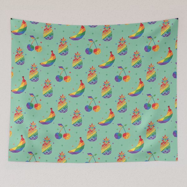 Item preview, Rainbow Fruit Pattern – Gay Pride Tropical LGBTQ Summer Design designed and sold by ZhivanCrimson.