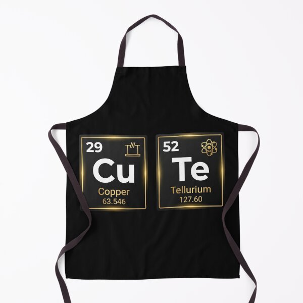 Item preview, lean periodic table tiles for Cu (Copper) and Te (Tellurium) with atomic numbers (29 and 52). designed and sold by BestCoolStuff.