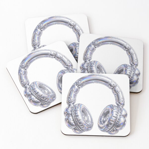 Aperçu de l'œuvre Casque audio Puffy Chrome Balloon créée et vendue par Teeny Quities.