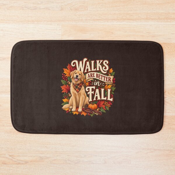Item preview, Walks Are Better in Fall – Autumn Dog Lover Design designed and sold by astersgraphics.