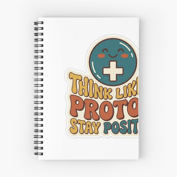 Item preview, "Think Like a Proton, Stay Positive" (Smiley Atom) designed and sold by BestCoolStuff.