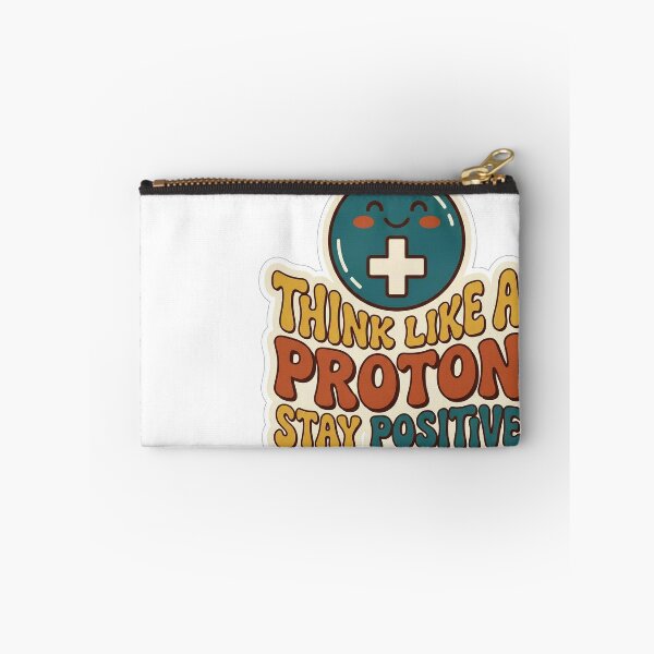 Item preview, "Think Like a Proton, Stay Positive" (Smiley Atom) designed and sold by BestCoolStuff.