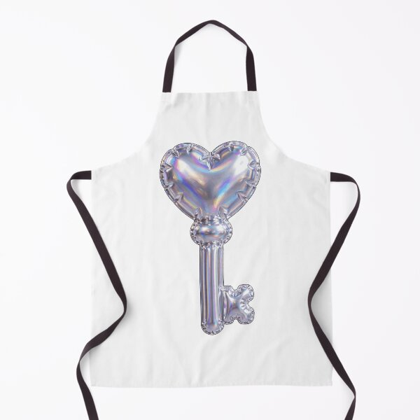 Item preview, Puffy Chrome Balloon Heart Key designed and sold by Teeny Quities.