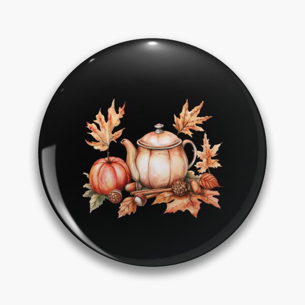 Item preview, Autumn Tea and Pumpkin Scene designed and sold by briaddy.