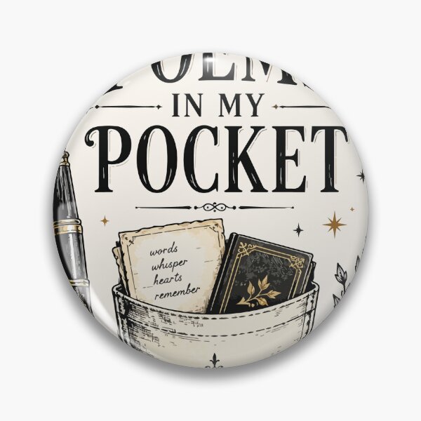 Item preview, Poems in My Pocket Poetcore Writer Book Lover Shirt designed and sold by The Vault Shop.