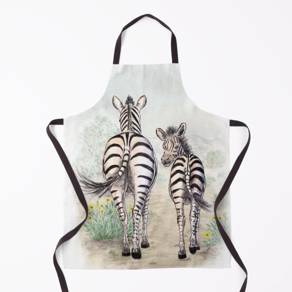 Item preview, Zebra watercolor designed and sold by Rowena Cherry Art.