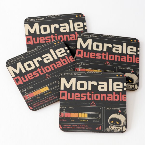 Item preview, Morale Questionable Funny Gamer Status Repor designed and sold by Nol1ytv.