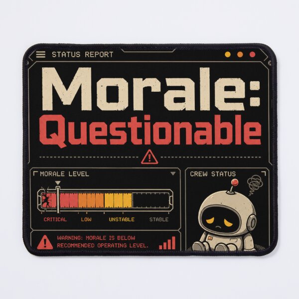 Item preview, Morale Questionable Funny Gamer Status Repor designed and sold by Nol1ytv.