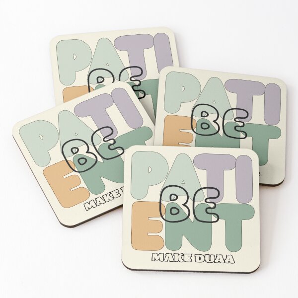 Item preview, BE PATIENT, MAKE DUAA - Aesthetic Islamic Graphic Design Arabic Duaa Prayer Gift designed and sold by D-Islamic.