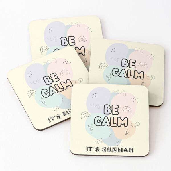 Item preview, BE CALM, IT'S SUNNAH - Islamic Graphic Abstract Pastel Minimalist Aesthetic Muslim Gift Design designed and sold by D-Islamic.