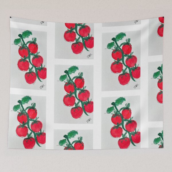 Item preview, Tomato Vine Line and wash Print  designed and sold by coastalcove26.