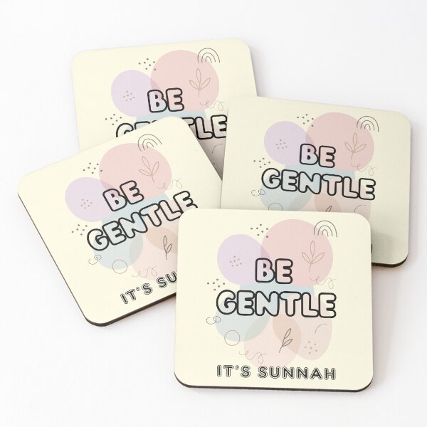 Item preview, BE GENTLE, IT’S SUNNAH - Islamic Graphic Abstract Pastel Minimalist Aesthetic Muslim Gift Design designed and sold by D-Islamic.