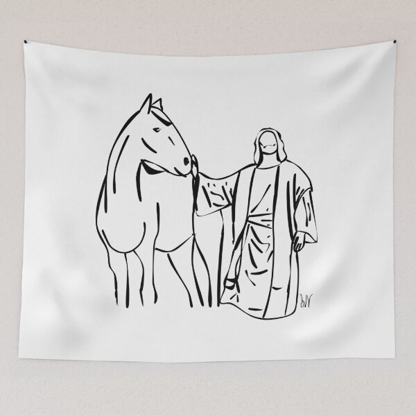 Item preview, Jesus and His horse designed and sold by J-E-M-DESIGNS.