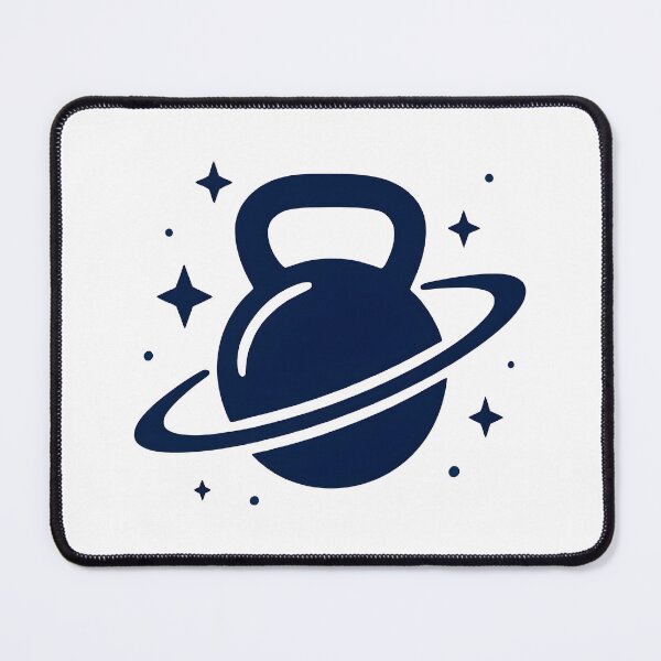 Item preview, Cosmic Kettlebell Center Of Gravity – Gym Motivation Shirt Design designed and sold by Mouad-Doadi.
