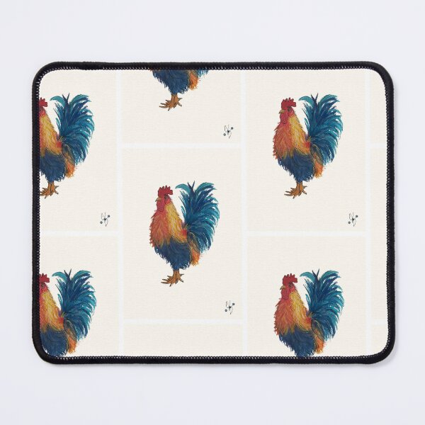 Item preview, Cockerel Portrait Colourful Print designed and sold by coastalcove26.