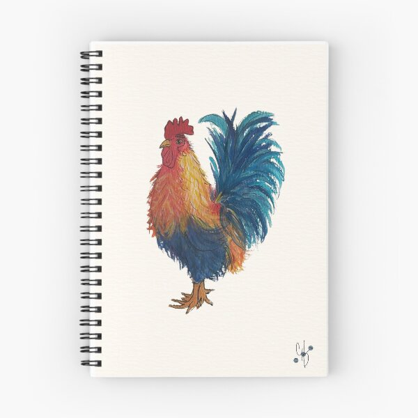 Item preview, Cockerel Portrait Colourful Print designed and sold by coastalcove26.