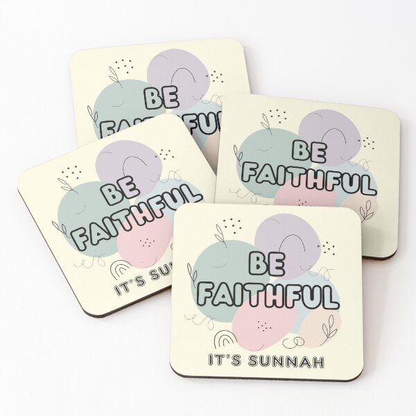 Item preview, BE FAITHFUL, IT’S SUNNAH - Islamic Graphic Abstract Pastel Minimalist Aesthetic Muslim Gift Design designed and sold by D-Islamic.