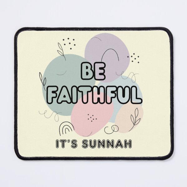 Item preview, BE FAITHFUL, IT’S SUNNAH - Islamic Graphic Abstract Pastel Minimalist Aesthetic Muslim Gift Design designed and sold by D-Islamic.