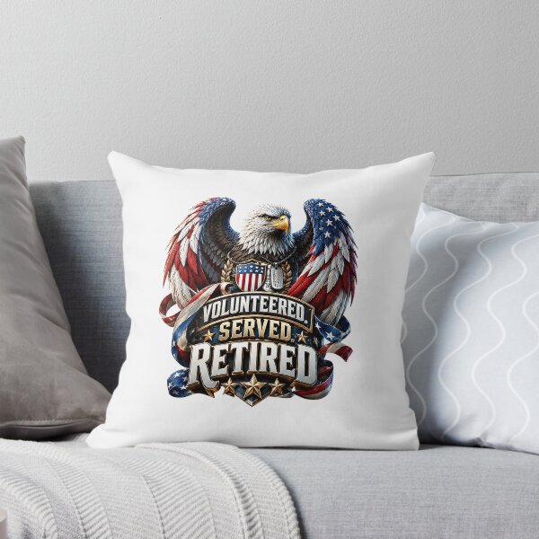 Item preview, Wings of Service: Volunteered. Served. Retired. designed and sold by BlissBlvdShop.