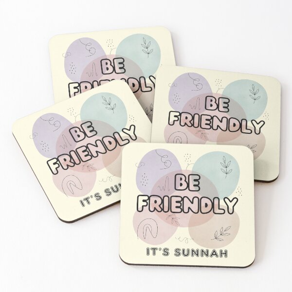 Item preview, BE FRIENDLY, IT’S SUNNAH - Islamic Graphic Abstract Pastel Minimalist Aesthetic Muslim Gift Design designed and sold by D-Islamic.