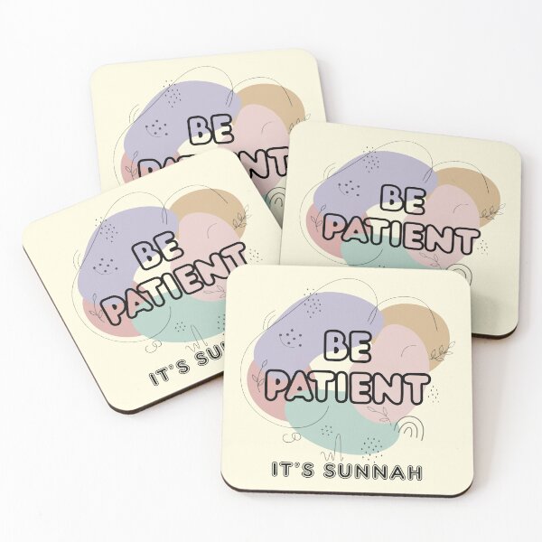 Item preview, BE PATIENT, IT’S SUNNAH - Islamic Graphic Abstract Pastel Minimalist Aesthetic Muslim Gift Design designed and sold by D-Islamic.