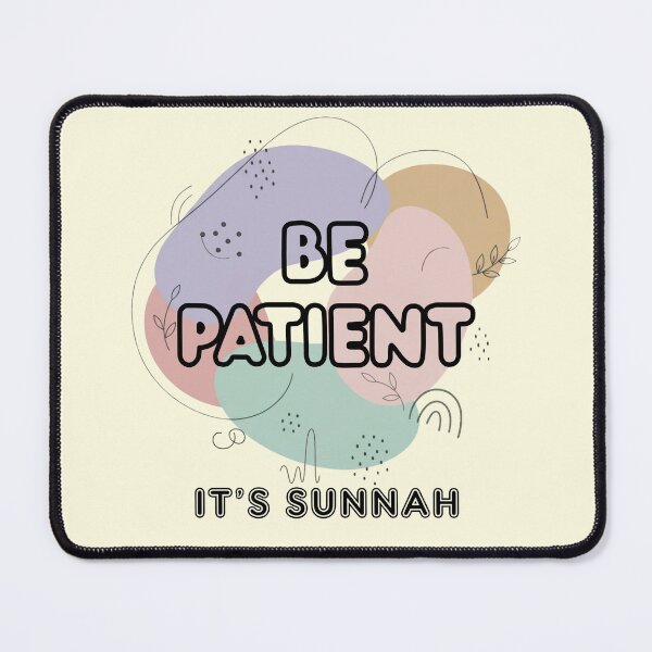 Item preview, BE PATIENT, IT’S SUNNAH - Islamic Graphic Abstract Pastel Minimalist Aesthetic Muslim Gift Design designed and sold by D-Islamic.