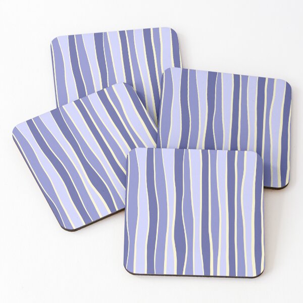 Item preview, Imperfect stripe-Lilac blue designed and sold by Pattern Petals.