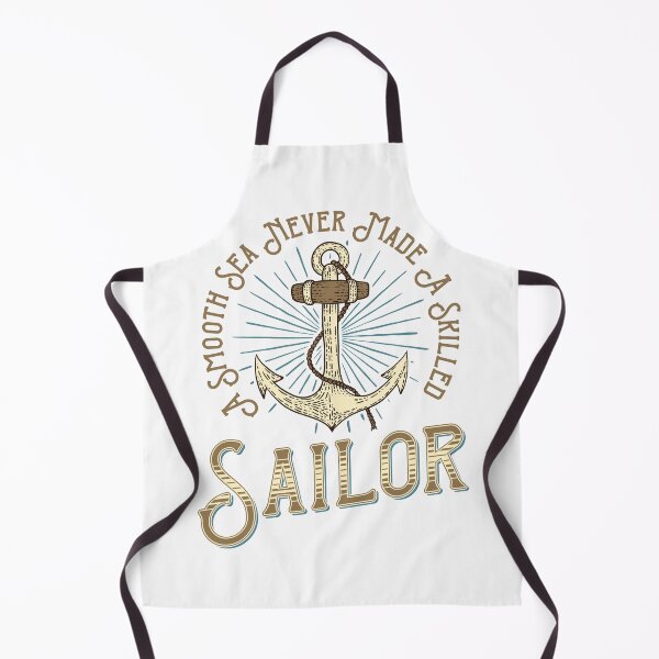 Item preview, A Smooth Sea Never Made A Skilled Sailor Vintage Nautical Anchor Graphic designed and sold by heedooppod.