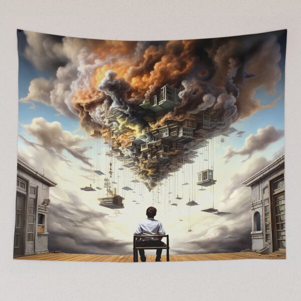 Item preview, Science Fiction Surreal Imaginary City In The Clouds  designed and sold by DEC02.