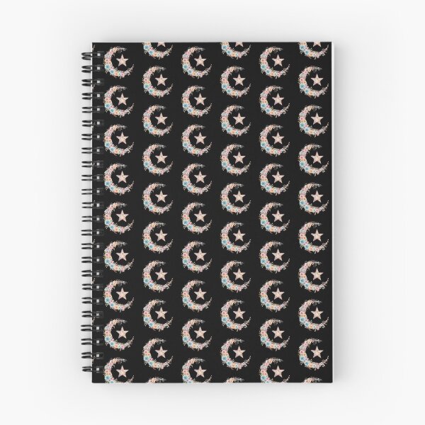 Item preview, Pastel Watercolor Floral Crescent Moon and Star (V.1) - Muslim Islamic Art Gift Design designed and sold by D-Islamic.