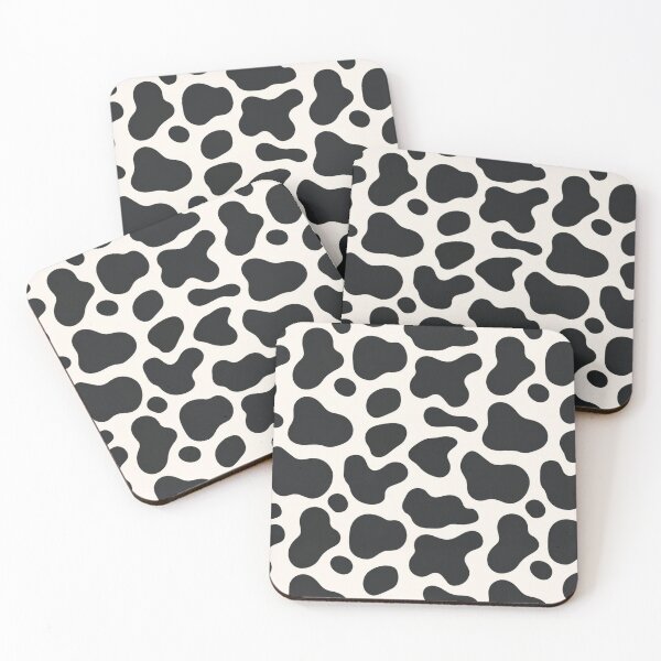 Item preview, Cow Print Pattern – Black & Cream Abstract Animal Spot Design designed and sold by itxelaraStudio.