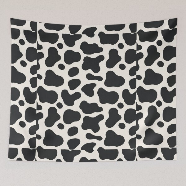 Item preview, Cow Print Pattern – Black & Cream Abstract Animal Spot Design designed and sold by itxelaraStudio.