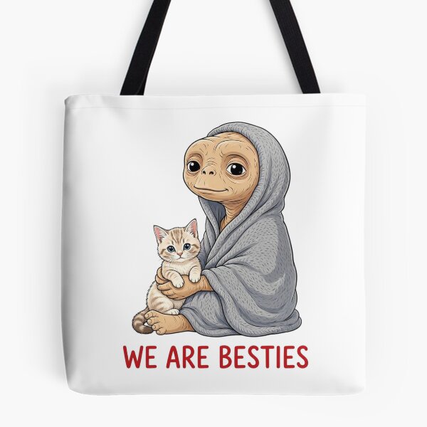 Item preview, Cosmic Cat Friendship - E.T. and Kitten: Best Friends designed and sold by Alkymias.