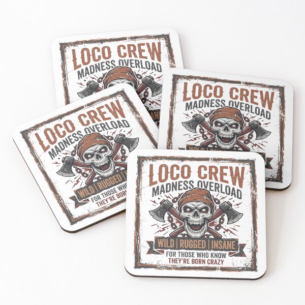 Item preview, Loco Crew - Madness Overload Skull & Axes designed and sold by rich-moda.