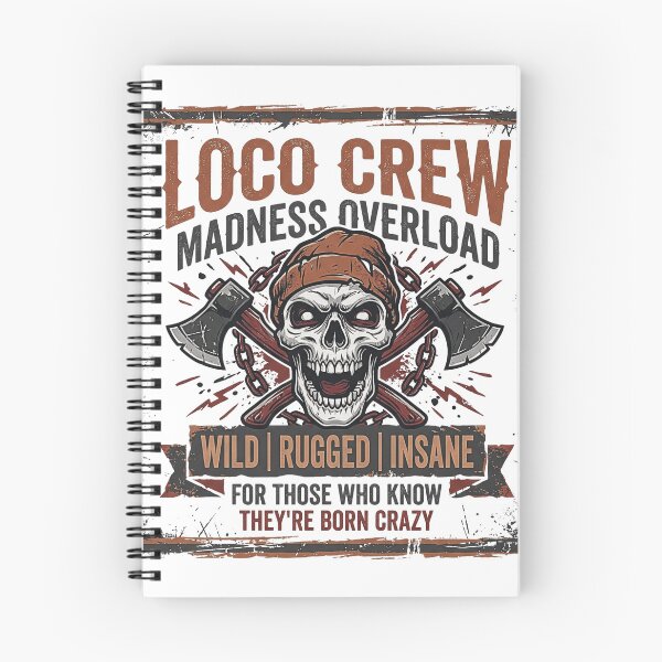 Item preview, Loco Crew - Madness Overload Skull & Axes designed and sold by rich-moda.
