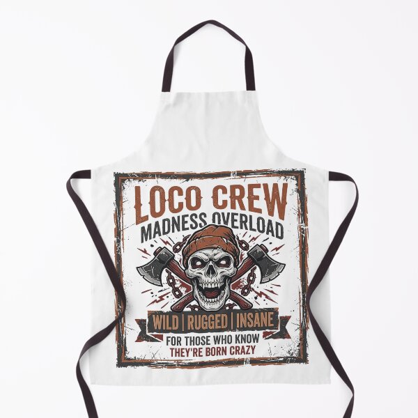 Item preview, Loco Crew - Sobrecarga de locura Calavera y hachas designed and sold by rich-moda.