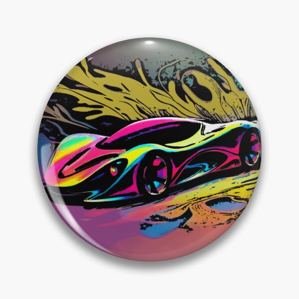 Artikelvorschau, Neon-Regenbogen-Hypercar abstrakte Flüssigkeitsspritzer-Kunst entworfen und verkauft von Nexus Space.