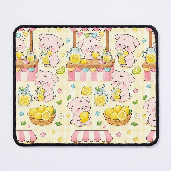 Item preview, Kawaii Piggy Lemonade Stand Pattern designed and sold by Soft Berry Studio.